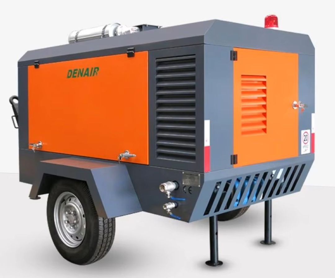 Denair portable screw compressor